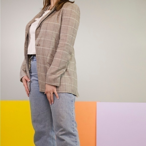 GirlBoy New York super cute plaid blazer fully lined - Picture 5 of 10